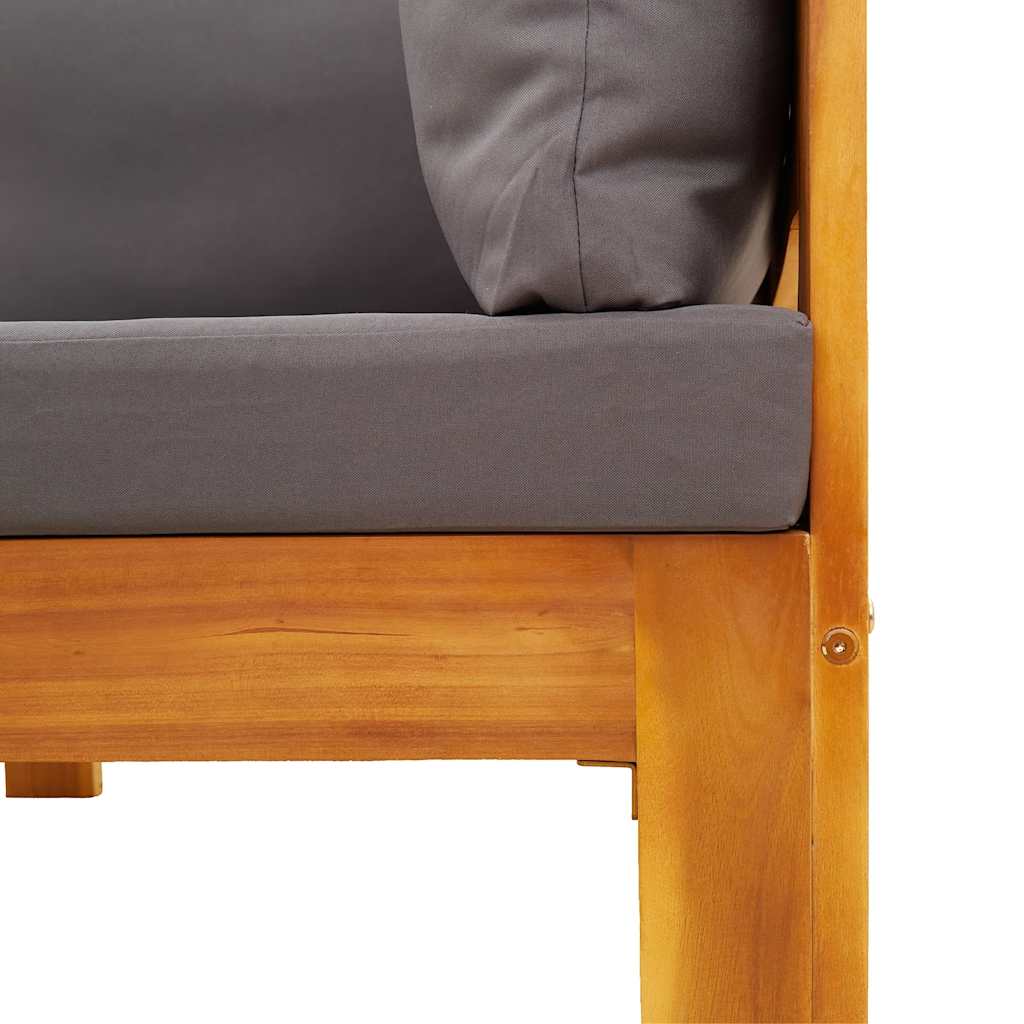 Garten-Ecksofa mit Kissen Massivholz Akazie